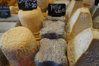 Melting sisters - Goat cheese selection in Paris Aligre market