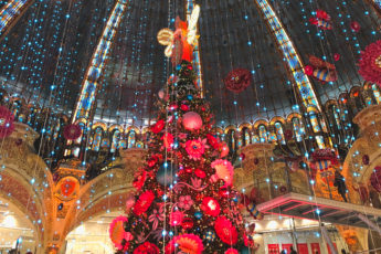 2020 covid-19 Christmas_christmas tree in galleries lafayette department store