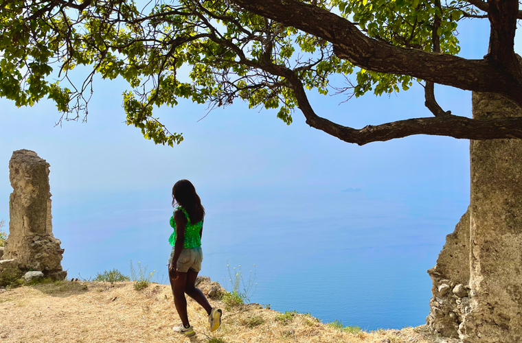 Solo road trip in Italy, Viewpoint from Convento di San San Domenico, Amalfi Coast