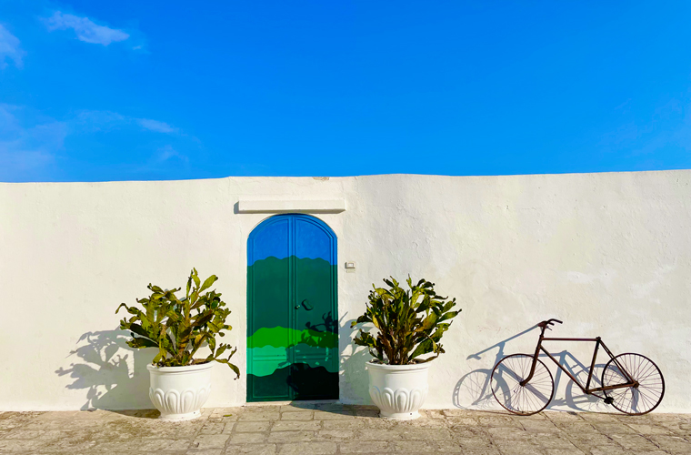 Gate to paradise in the white city of Ostuni